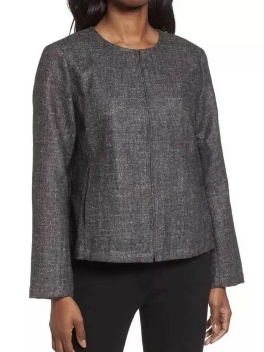 Eileen Fisher Wool Hemp Texture Jacket - size small